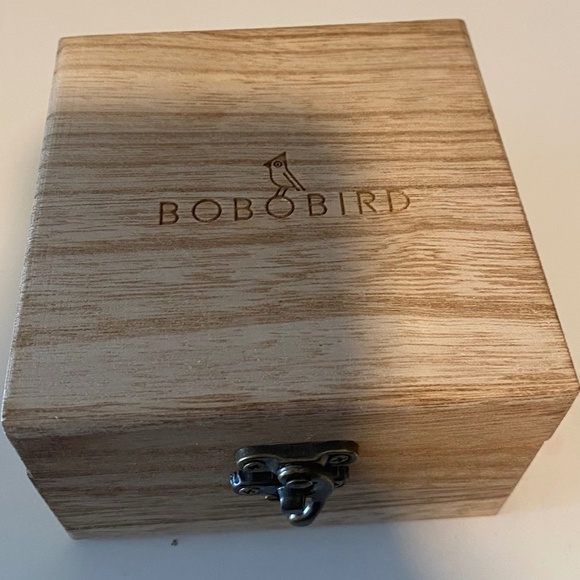 BOBO BIRD Men's Black Wooden Watch - Cowhide Leather Strap, Quartz Face - Picture 11 of 11